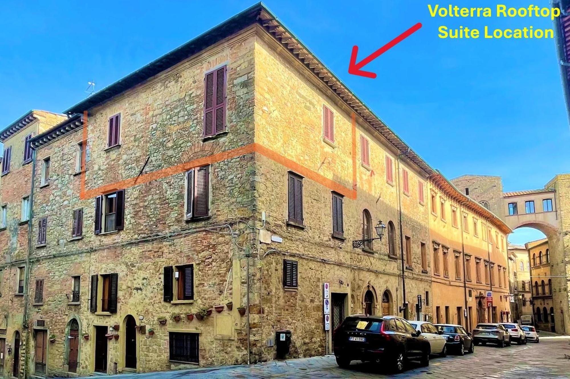 The Walkable Volterra Rooftop Suite Exterior foto